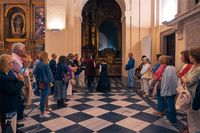 Homenaje floral en la tumba de Garcilaso